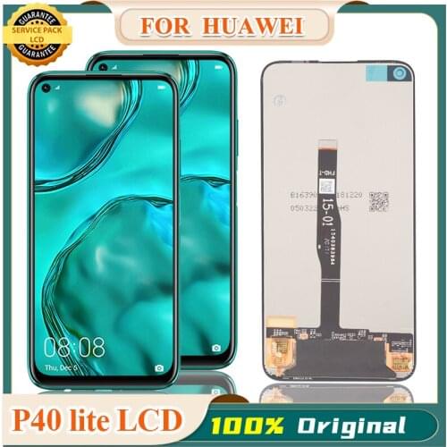 Original Tested 6.4'' Display Replacement With Frame For Huawei P40 Lite LCD Touch Screen Digitizer Assembly for Nova 6 SE LCD