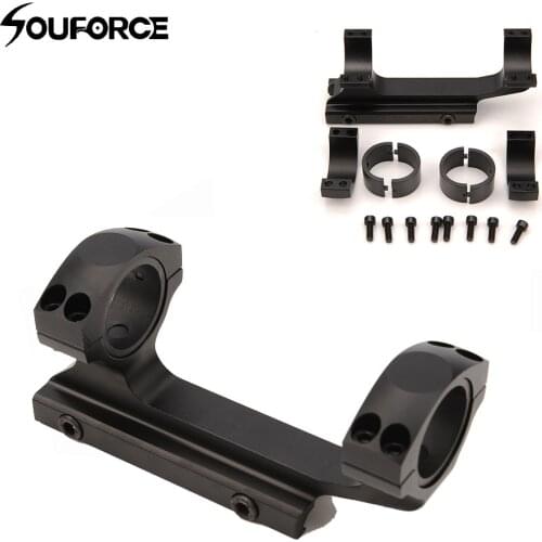 Scope Rifle Hunting Tactical Picatinny Rail Length 124 mm Weaver Base Suit 21mm Rail 25.4/30 mm Ring Mount
