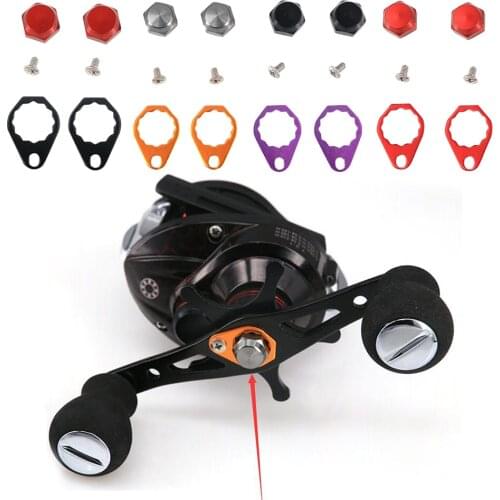 Fishing Reel Handle Crank Nut Plate Screw Cap Fishing Reel Left/Right Hand for Reel Baitcasting Tackle Fishing Tools