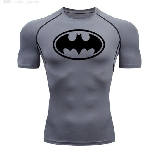 Tracksuit Mens T-shirt 2022 Summer Grey Workout Shirts Top Sports For Gym Running T-shirt MMA Short sleeve Round neck shirt