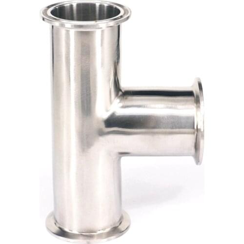 Tube O/D 38mm Tri Clamp 1.5" Ferrule Tee 304 Stainless Steel Sanitary Connector Pipe Fitting