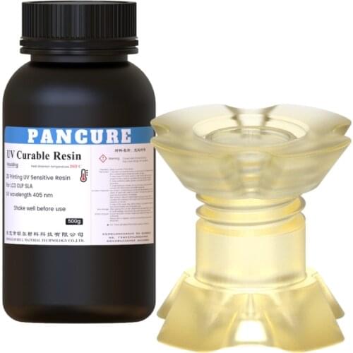 PANCURE UV-Curable Resin HDT 260℃ Moulding High Heat Resistance 3D Printing Material Good Hardness 405nm LCD DLP SLA 500g