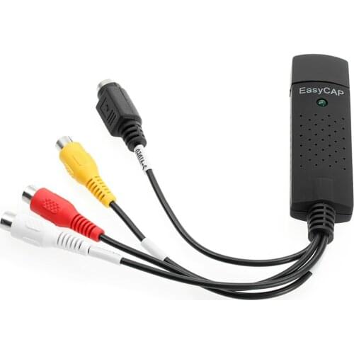 USB 2.0 Video DVR Adapter with Audio Capture Card TV DVD VHS Captura De V Deo Card AV for Computer 2.0 EasyCAP