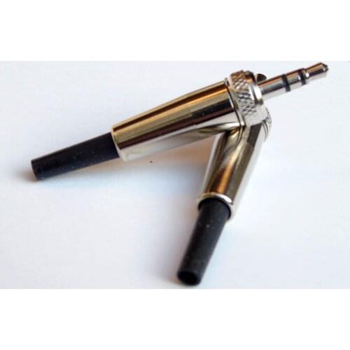 High Quality 100pcs / lot 3.5MM stereo 1/8" Screw Lock audio Plug / 3.5mm headphone plug 413