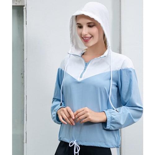 2021 Vintage Zip up Women Sweatshirts Color matching Hoodies Women Quick Dry Loose Sweatshirt Hoody Female Hoodies Full Sleeve