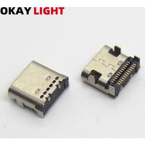 10PCS SMD Type-C 24P female socket USB3.1 four-pin socket