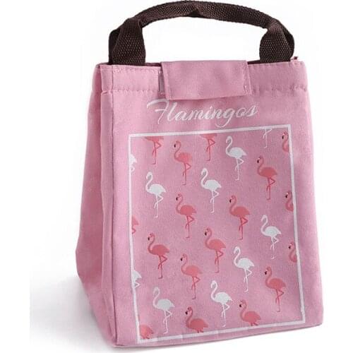 12PCS / LOT Portable Lunch Bag Cute Animal Insulated Thermal Tote Oxford Lunch Bag Waterproof Handbag Reusable Picnic Pouch