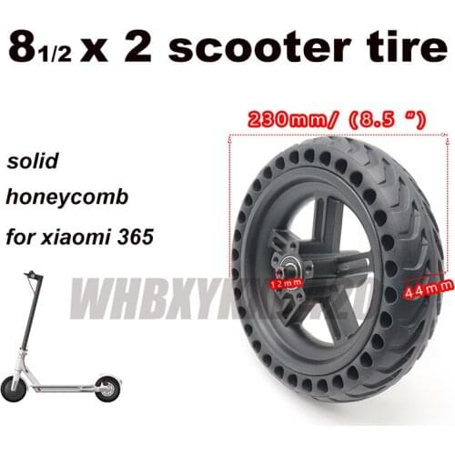 8 1/2x2 for Xiaomi Mijia M365 electric scooter Explosion-Proof honeycomb 8.5x2.0 solid tire with hub