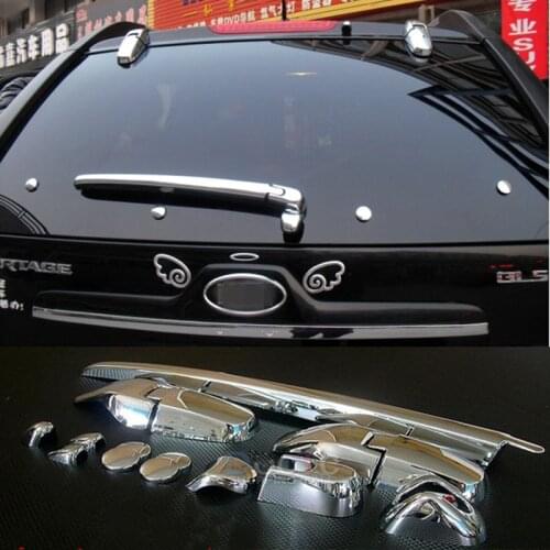 ABS chrome tail wiper for KIA sportage free shipping car-styling trim,window wiper plastic plating film protect cover stickers