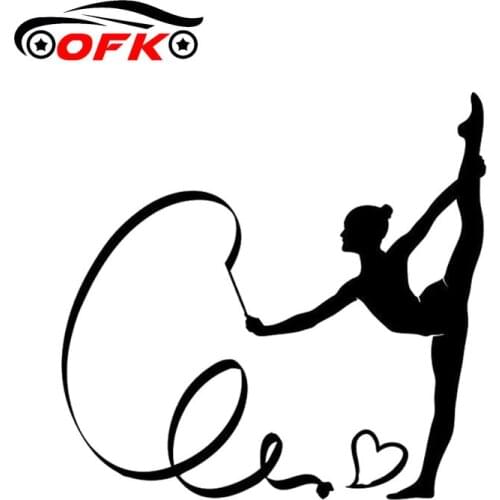 Car Stickers Decor Motorcycle Decals Interesting Gymnast Decorative Accessories Creative Sunscreen Waterproof PVC,15cm*10cm