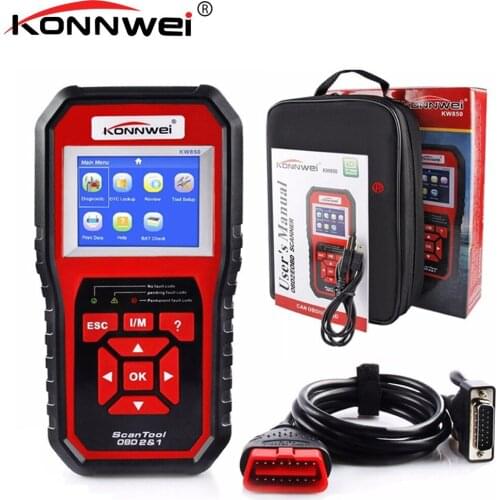 KW850 obd2 auto diagnostic scanner Full OBD 2 OBDII Code Reader Scanner Car diagnostics tool can one click I/M readiness