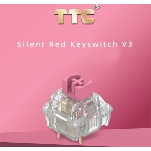 TTC silent red keyswitch V3 keyboard switch partition independent silencing, smooth, stable and quiet