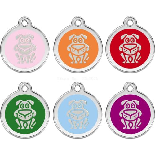 Wholesale 100Pcs Dog Tag Jewelry Pet ID Tag for Cats Dogs Personalized dog tags for dogs engraved Name Number