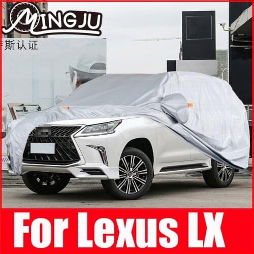 Full Car Covers Outdoor Protection Snow Cover Sunshade Waterproof Dustproof Oxford Cloth For Lexus LX 470 570 Accessories