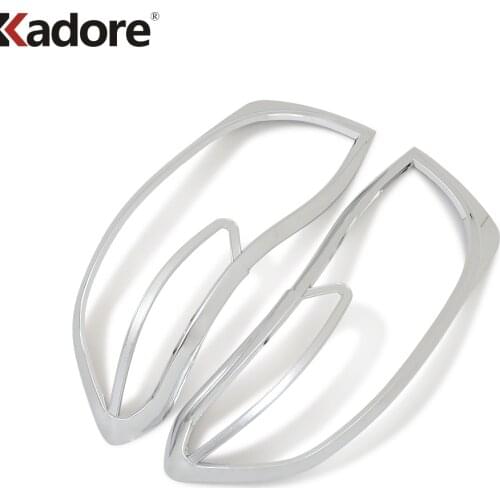 For Toyota Highlander 2008 2009 2010 ABS Chrome Front Headlight Lamp Cover Head Lights Trim Car Exterior Accessories 2pcs