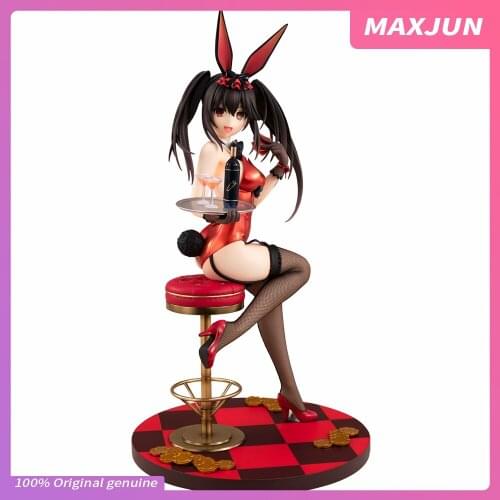 MAXJUN Genuine Anime DATE A LIVE Figure Tokisaki Kurumi Nightmare sexy Bunny girl 26cm PVC Model toys sexy Action figure