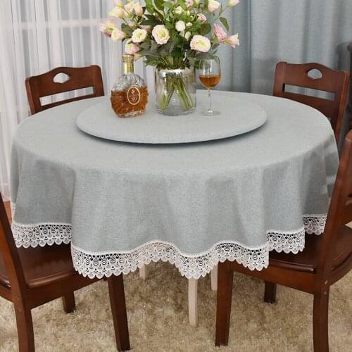 Good yi xuan Linen Tablecloths On The Table