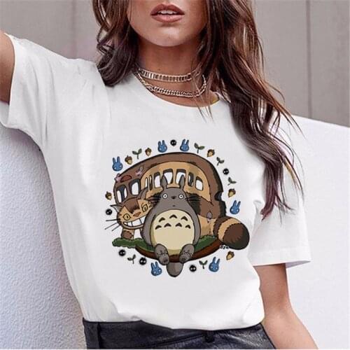 Harajuku cartoon t shirt Cute japanese T Shirt Women Tops Korean Style tshirt Kawaii 90s Graphic t-shirt Female