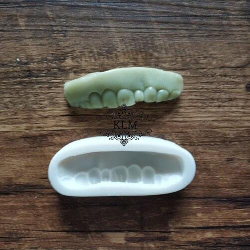Halloween Tooth Shape Silicone Chocolate Jelly Candy Tools Cake Decoration Molds DIY Baking Tools