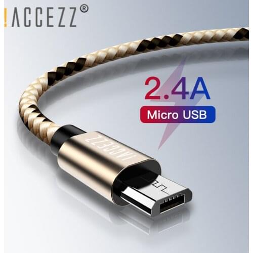 !ACCEZZ Micro USB Cable Charging Data Sync For Samsung Galaxy S7 For Huawei For Xiaomi Redmi 4X 4A Android Smartphone Fast Cord