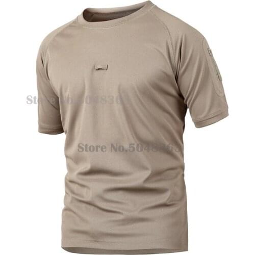 Men Soldiers Combat Tactical T-Shirt Military Force Camo Short Sleeve T Shirt Camouflage Army Hiking Shirts S-5XL