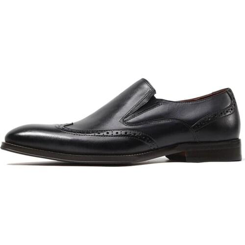 Men Real Genuine Leather Dress Shoes Luxury Trainers Formal Wedding Loafers Oxford Italian Handmade Brogues Shoes