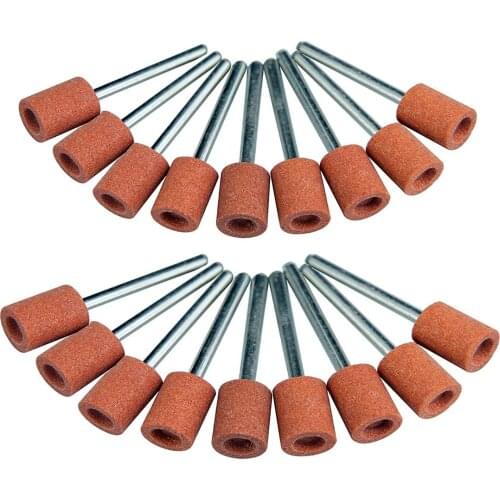18Pcs Polishing Abrasive Wheel Buffing Kits Mounted Stone Grinding Burr Set With 3mm Shank For Dremel Tool(Cylinder Shape)