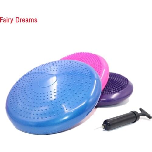 Inflatable Thicken Yoga Balance Mat Massage Point Foot Massage Fitness Exercise Equipment Gym Yoga Balance Board Balance Ball