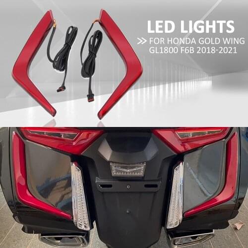 NEW Motorcycle LED Rear Saddlebag Accents Lights Decorative Turn Signal For Honda Gold Wing GL 1800 F6B GL1800 2018-2021