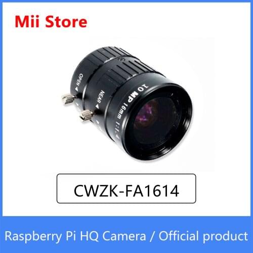 Raspberry Pi HQ Camera Official product CWZK-FA1614 10MP 6MM Lens Sony IMX477 with adjustable back focus and support C-mount