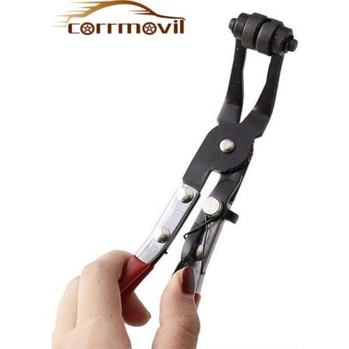 45 Degree Hose Clip Pliers Car Automotive Repair Tools Swivel Jaws For Curved Throat Tube Pliers For Disassembly Maintenance