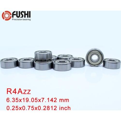 R4AZZ Bearing ABEC-1 10PCS 1/4"x3/4"x9/32" inch Miniature R4A ZZ Ball Bearings For RC Model Parts