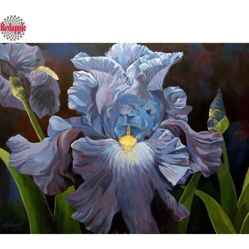 Full Square/Round Drill 5D DIY Diamond Painting "Flower iris" 3D Embroidery Cross Stitch diamond mosaic Home Decor paintings art