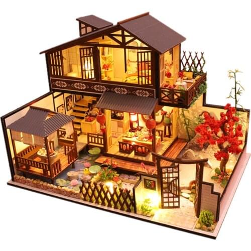 Diy Miniature 3D Wooden Miniaturas Dollhouse Birthday Gifts Christmas Decor