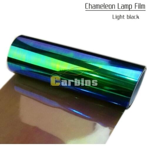 Carbins Chameleon headlight Tint Film Black Color Lamp Changing Vinyl Foil