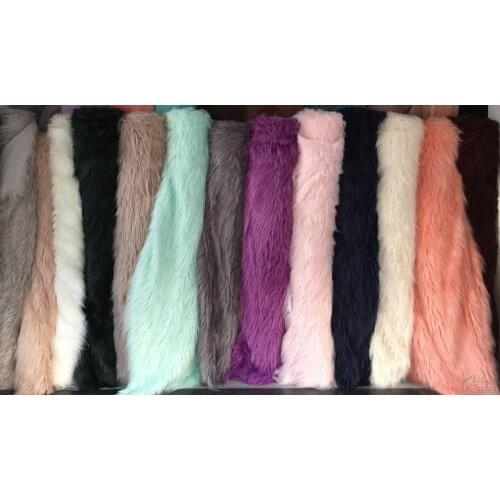 17color available 7cm long pile mongolian fur fabric for patchwork,imitation pelliccia faux fur fabric Baby Shooting Background