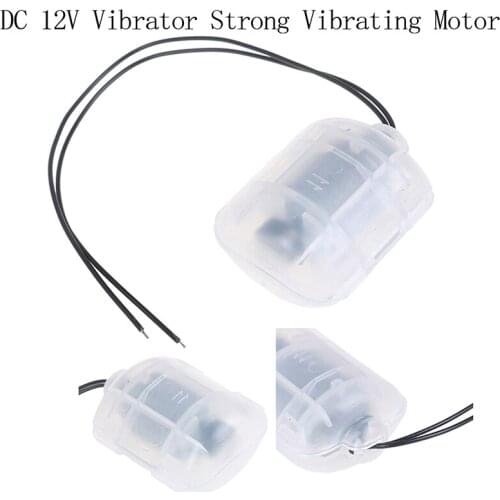R260 DC 12V Vibration motor with housing Vibrator Strong Vibrating Motor with Translucent Shell for DIY Massager Frog Feeding