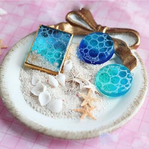 Water Wave Ripple Filling Material DIY Frame Pendant Epoxy Resin Jewelry Making