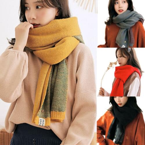 Winter Women Oversized Warm Soft Wool Blend Scarf Long Scarves Wrap Shawl