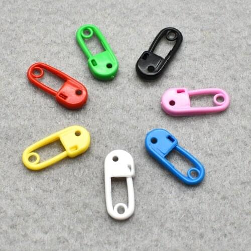 11/16 "Plastic MIX Colorful Safety Pins For Label Tags Fastener Charms Baby Shower+ Wholesale