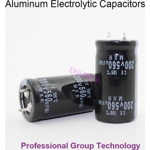 15pcs EC888 Good quality 200v560uf Radial DIP Aluminum Electrolytic Capacitors 200v 560uf Tolerance 20% size 22x40MM 20