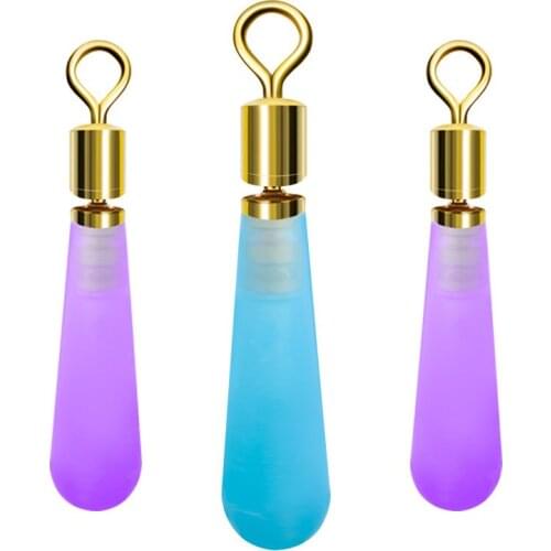 20PCS/Vertical fishing floats Color silicone copper head sliding rotating swivel bulk connector fishing gear accessories