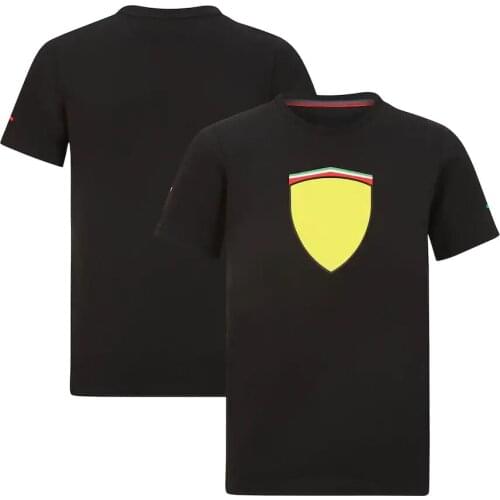 2021 Summer Black F1 Team Racing Cycling Suit Short-Sleeved T-shirt Sports Event Mens Street Fashion Equipment Jerseys