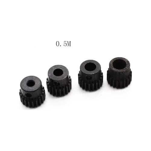 4pcs 20T steel metal gear alloy for 775 motor 0.5 modulus (3/4/5/6mm)
