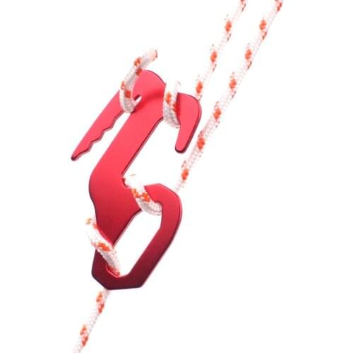 9 type tent tether fastener hook aluminum alloy buckle adjusting portable outdoor camping bundle stop sheet