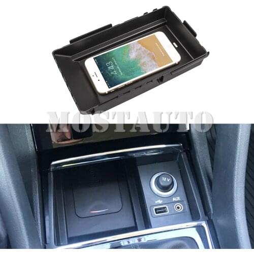 The Phone With QI Wireless Charging For Skoda Kodiaq Wireless Car Charger Wireless Phone Fast Charging Pad 2016-2020