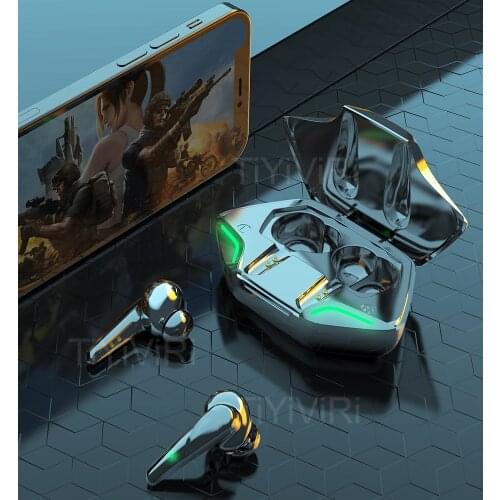 Wireless 2200mAh 5.1Charging Box Earphone Stereo Sound Sports Waterproof Headphone With Phone Holder Earbuds With Mic For Gamer