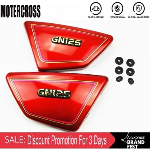 1Pair Original high quality Right & Left Frame Side Covers Panels For Suzuki GN 125 GN125 PARTS