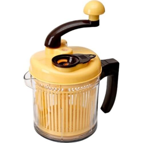 Household Powerful Hand-power Food Chopper Mincer Fruit Vegetables Nuts Waffle Stainless Steel Blades Kitchen Gadgets