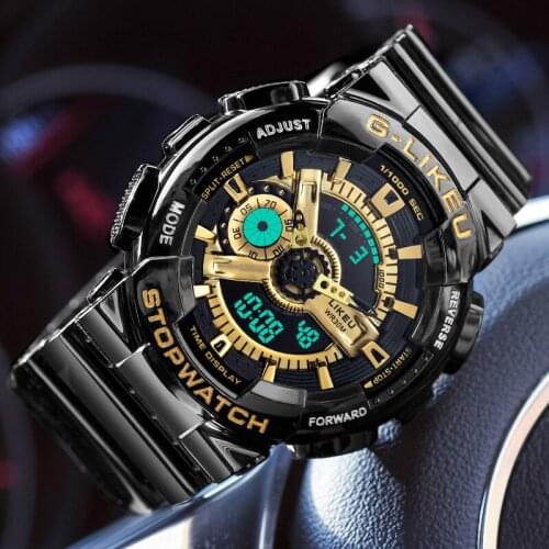 Mens Junior High School Students Mens Waterproof Womens Watches Childrens Boys' Mechanical and Electronic Tide